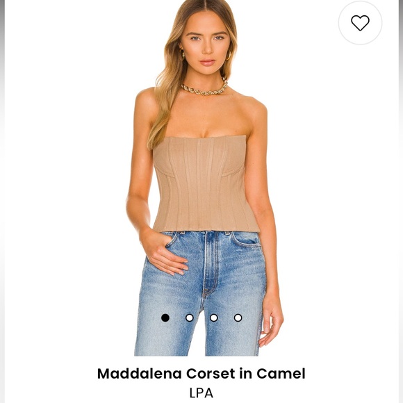 🌟CORSETS ARE IN!! LPA MADDALENA CORSET in Camel (brand new with extra buttons) - Picture 1 of 5